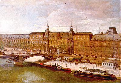 Arredores do Louvre, Almeida Junior
